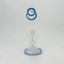 9 Inches - Waterpipe With Bell Showerhead Perc - RH-168-BLUE WHITE