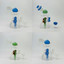 8.5 Inches - Waterpipe Snowman With Animal Shower Perc - RH-193