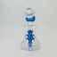 8.5 Inches - Waterpipe Snowman With Animal Shower Perc - RH-193-BLUE WHITE