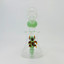 8.5 Inches - Waterpipe Snowman With Animal Shower Perc - RH-193-GREEN WHITE