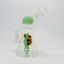 8.5 Inches - Waterpipe Snowman With Animal Shower Perc - RH-193-GREEN WHITE