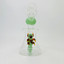 8.5 Inches - Waterpipe Snowman With Animal Shower Perc - RH-193-GREEN WHITE
