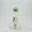 8.5 Inches - Waterpipe Snowman With Animal Shower Perc - RH-193-GREEN WHITE