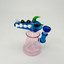 Horn With Bell-base Waterpipe - 6 Inches - (RHB-21)-BLUE PINK