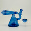 Pyramid Body With Telescope Perc Waterpipe - 6 Inches - (RH-178)-BLUE PURPLE