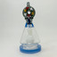Double Pyramid Waterpipe With Donut Art Perc - 8 Inches - (RH-177) -Amber Blue