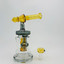 Telescope Style Waterpipe With Shower Perc - 10.5 Inches - (RH-172)-YELLOW GREY