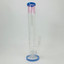 Straight Swiss Cheese Waterpipe With Showerhead Perc - 15 Inches - (RH-162)-PINK BLUE