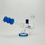 Helios - Glass Waterpipe - With Rim Color - 7 Inches Beaker - (Mouthpiece Round)