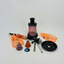 Luxor - 27 Inches - Shisha Hookah With Double Ceramic Egg and Double Ball Pearl Deco - 2 Hose - NP21-34-ORANGE
