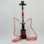 Luxor - 27 Inches - Shisha Hookah With Double Ceramic Egg and Double Ball Pearl Deco - 2 Hose - NP21-34-RED