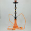 Luxor - 27 Inches - Shisha Hookah Beaker Vase With Double Disco Ball and Pearl Deco - 2 Hose - NP21-24-ORANGE