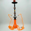 Luxor - 27 Inches - Shisha Hookah Beaker Vase With Double Disco Ball and Pearl Deco - 2 Hose - NP21-24