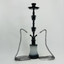 Luxor - 27 Inches - Shisha Hookah With Double Flower Deco and Ball Perc - 2 Hose - NP21-30-BLACK