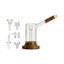 Marley Natural - Riggler Black Walnut and Glass Bubbler for Dry Herb N Concentrates