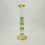 13 Inches - Waterpipe Straight Swiss Cheese With Showerhead Perc - RH-207-YELLOW