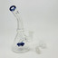 Helios - Bent Neck Glass Waterpipe With Showerhead Perc - 7 Inches
