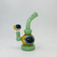Helios - Glass Waterpipe With Flower Print - 7 Inches -  Assorted Colors