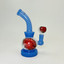 Helios - Glass Waterpipe With Flower Print - 7 Inches