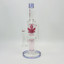 Aleaf - The Double Ripple - Double Can Perc Tube - Waterpipe - 14.6 Inches - AL6186-PINK