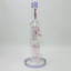Aleaf - The Double Ripple - Double Can Perc Tube - Waterpipe - 14.6 Inches - AL6186-PINK