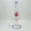 Aleaf - The Double Ripple - Double Can Perc Tube - Waterpipe - 14.6 Inches - AL6186-PINK