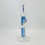 Aleaf - The Double Ripple - Double Can Perc Tube - Waterpipe - 14.6 Inches - AL6186-BLUE-D