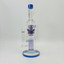 Aleaf - The Double Ripple - Double Can Perc Tube - Waterpipe - 14.6 Inches - AL6186-PURPLE