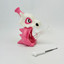 Cubone Waterpipe - 9 Inches (H292)-PINK-WHITE