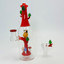 Waterpipe 8 Inch With Bonsai and Bird Perc (Wp-3384) 
