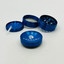 Tsunami Dry Herb Grinder - 50mm - 4 Parts-blue-color