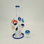 Donut Waterpipe With Barrel Perc - 9 Inch - Rh-260 - WPAG304