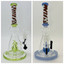 Twisted Neck Beaker Waterpipe With Character Perc - 11 Inch - Assorted - WP-3129