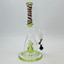 Twisted Neck Beaker Waterpipe With Character Perc - 11 Inch - Assorted - WP-3129