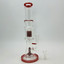 Straight Waterpipe With Dual Perc - 14 Inch - Assorted - WP-3323