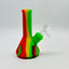 Colored Silicone Beaker Waterpipe - 5 Inch - with 14 mm Male Bowl or Banger