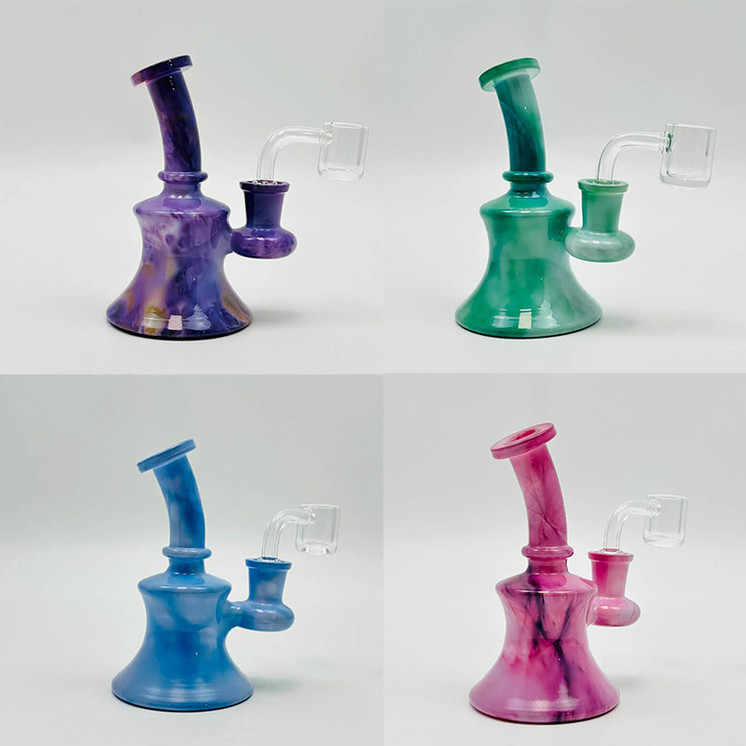Waterpipe Mini 5 Inches - Color Mystic Marble - Wpfc45