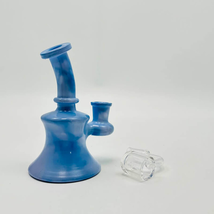 Waterpipe Mini 5 Inches - Color Mystic Marble - Wpfc45-blue color