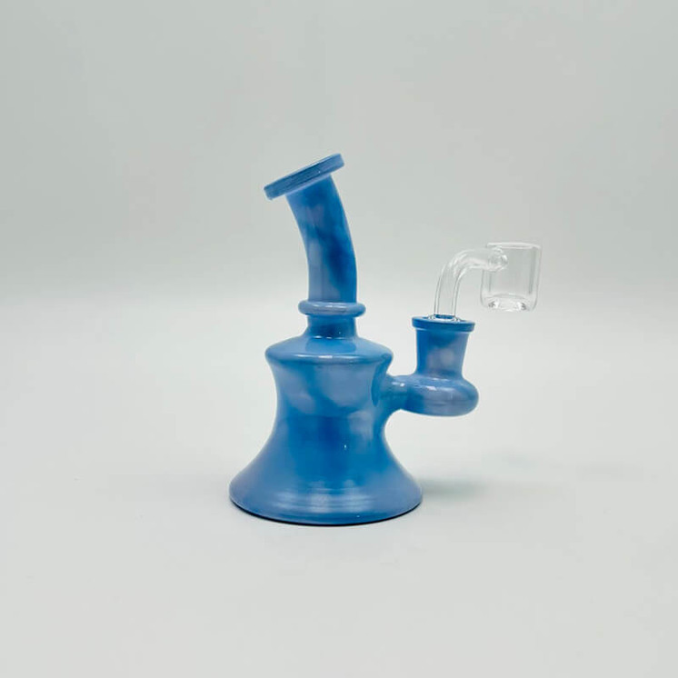 Waterpipe Mini 5 Inches - Color Mystic Marble - Wpfc45-blue color