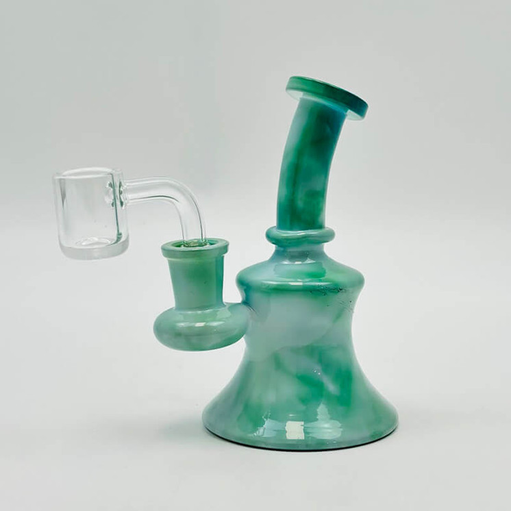 Waterpipe Mini 5 Inches - Color Mystic Marble - Wpfc45-green color