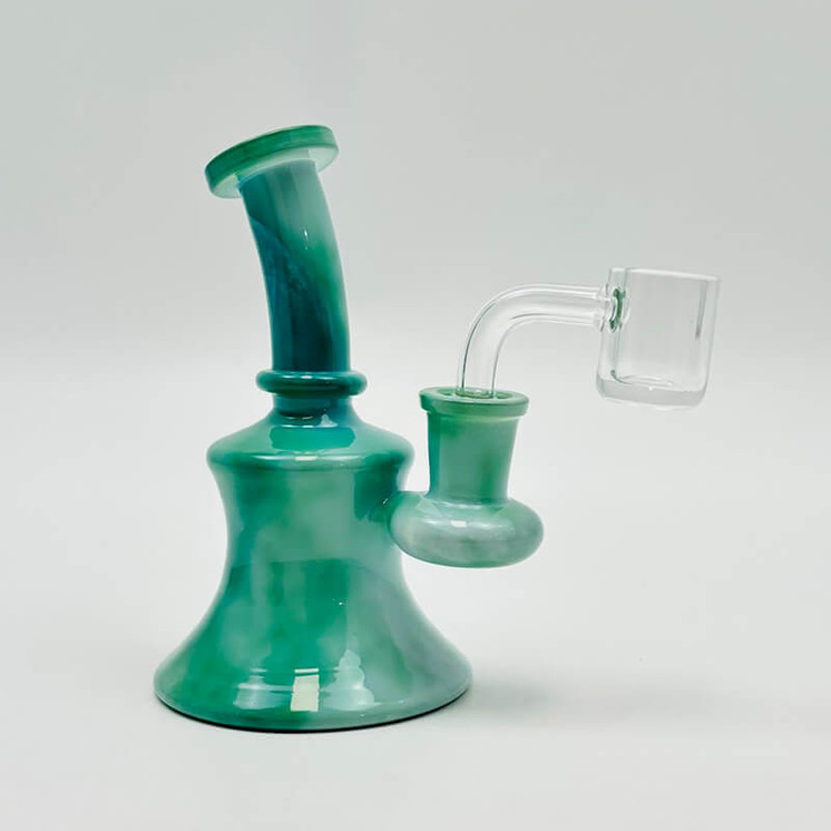 Waterpipe Mini 5 Inches - Color Mystic Marble - Wpfc45-green color