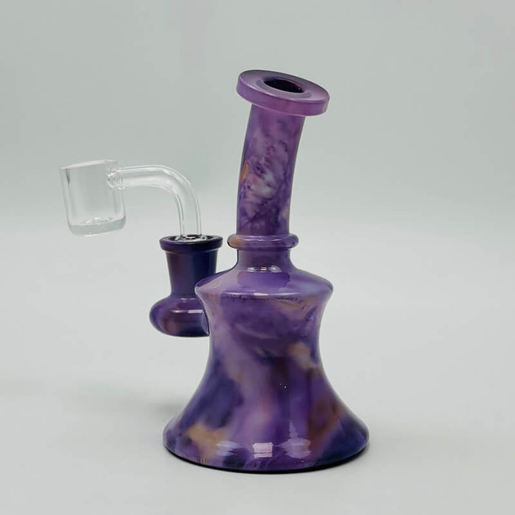 Waterpipe Mini 5 Inches - Color Mystic Marble - Wpfc45-purple color
