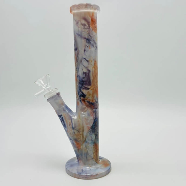 Waterpipe 10" Straight Color Mystic Marble