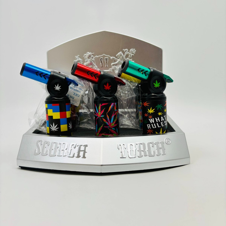 Scorch Torch Smooth Press 45 Degree Torch - 9 Counts Per Display - Assorted - 61784