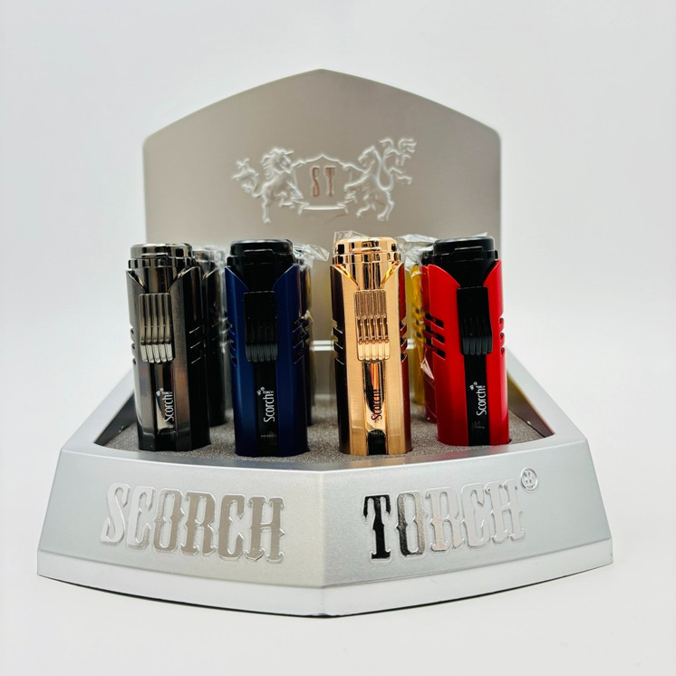 Scorch Torch Classic Easy Pressed Down Torch - 12 Counts Per Display - Assorted - 61786