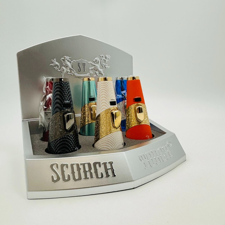 Scorch Torch Turbo Standing Pencil Two Tone Torch - 6 Counts Per Display - Assorted - 61756