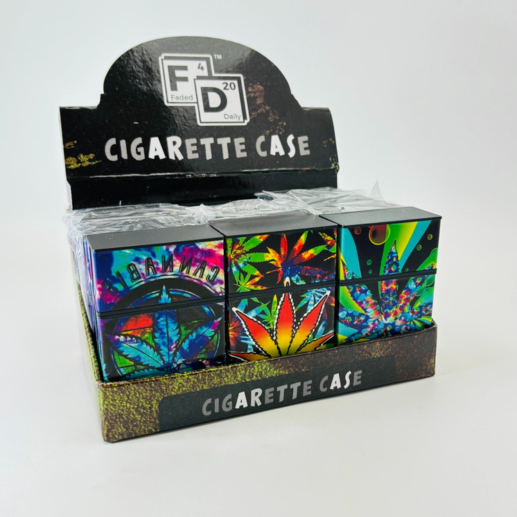 Plastic Cigarette Case - 12 Counts Per Box - Assorted