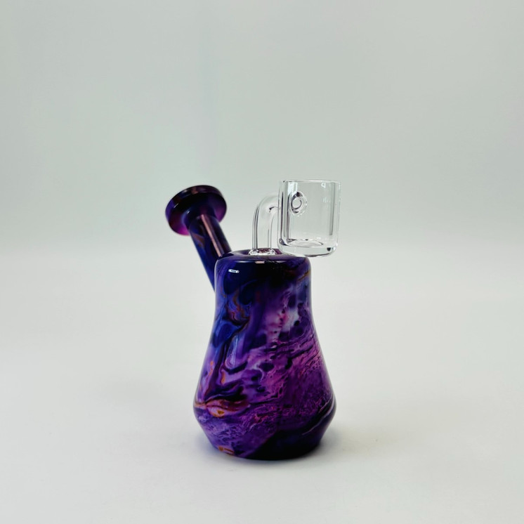Mystic Marble Color Bubbler Waterpipe - 5 Inch - WPFC48 - Assorted Colors
