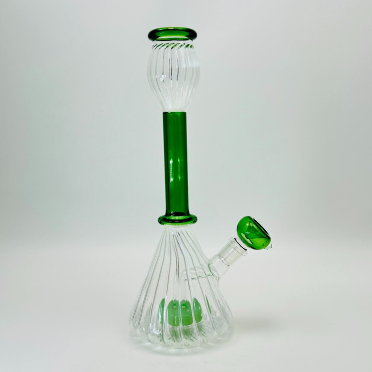Beaker Swirl Waterpipe - 12.5 Inch - RH-247 - WPAG334