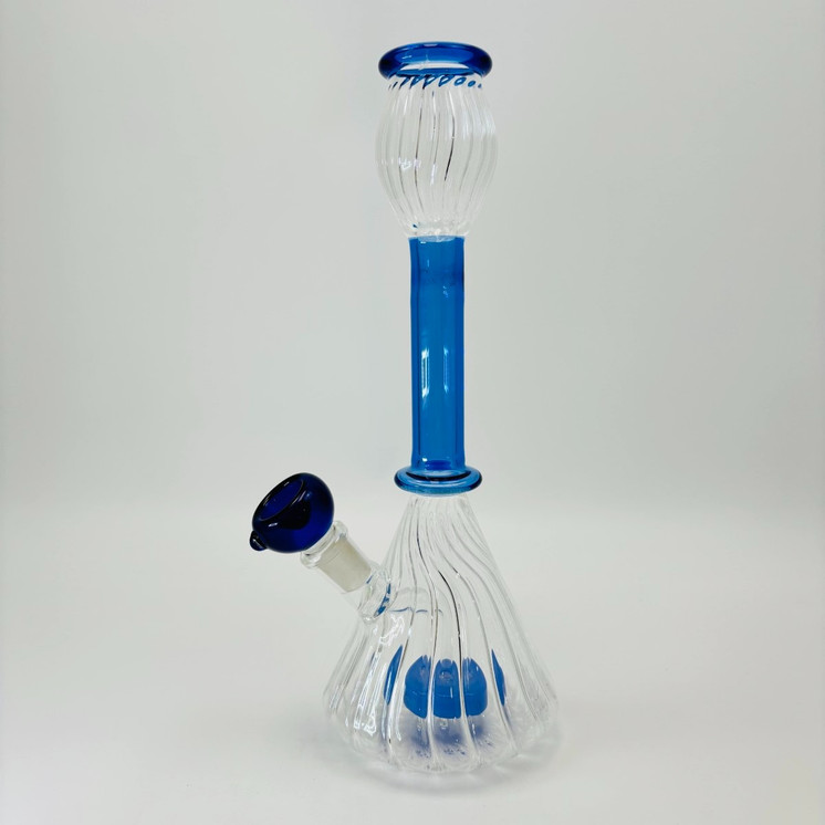Beaker Swirl Waterpipe - 12.5 Inch - RH-247 - WPAG334